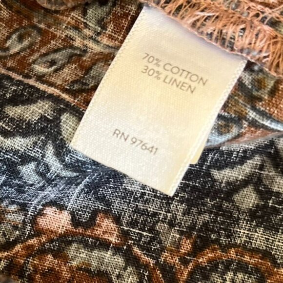 PureJill Plus-Size Linen/Cotton Festival Hippie Folklore V-Neck  Tunic Sz 2x - Picture 7 of 9